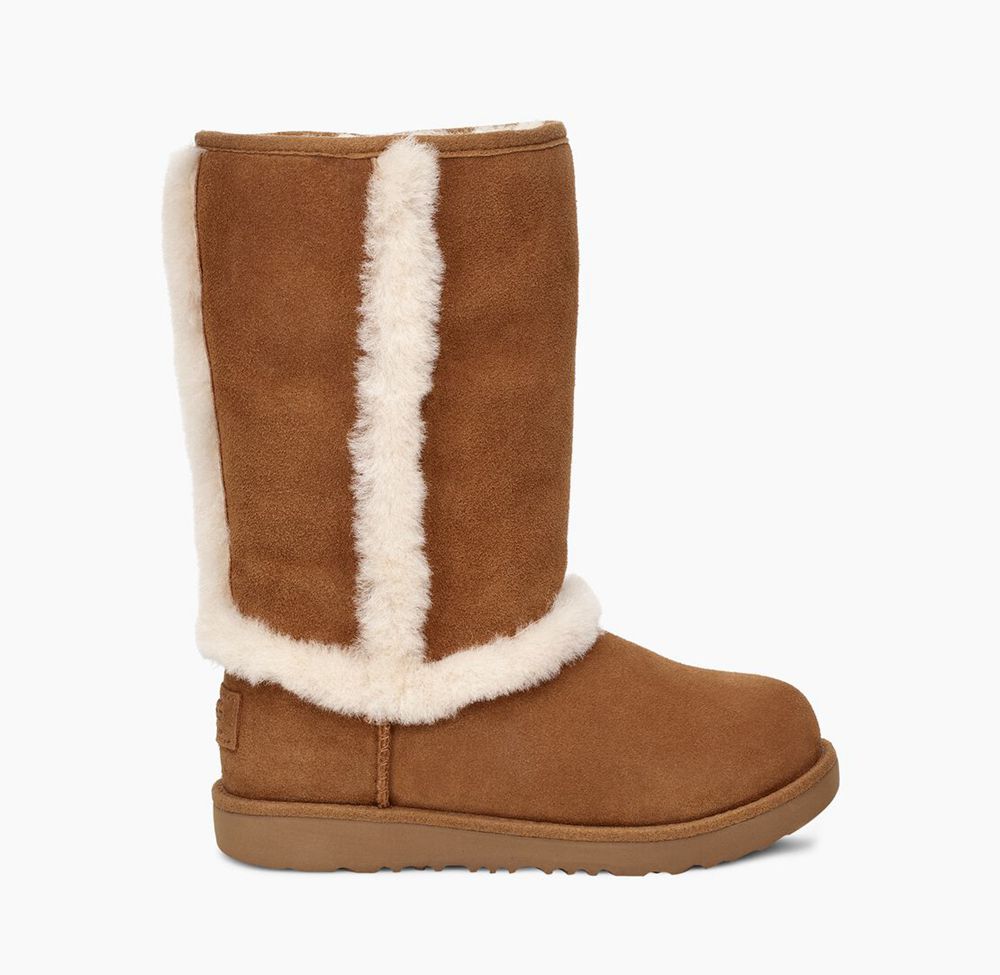 Ugg Tall Boot Big Kids - Ugg Hadley Ii Brown - 693GBQLPR